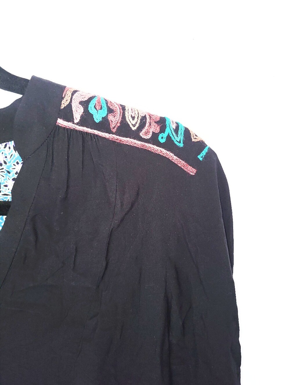 NWOT Anthropologie Floreat Avery Floral Embroidered Peasant Mini Dress Boho XS - Picture 5 of 16